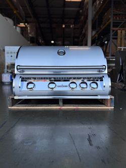 SunFire 32" Built-in Grill w/ 304 Stainless, Infrared Burner, Cast Burners, Rotisserie Kit, Ceramic Briquettes