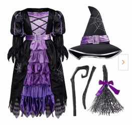 Witch dress size 5-6  new