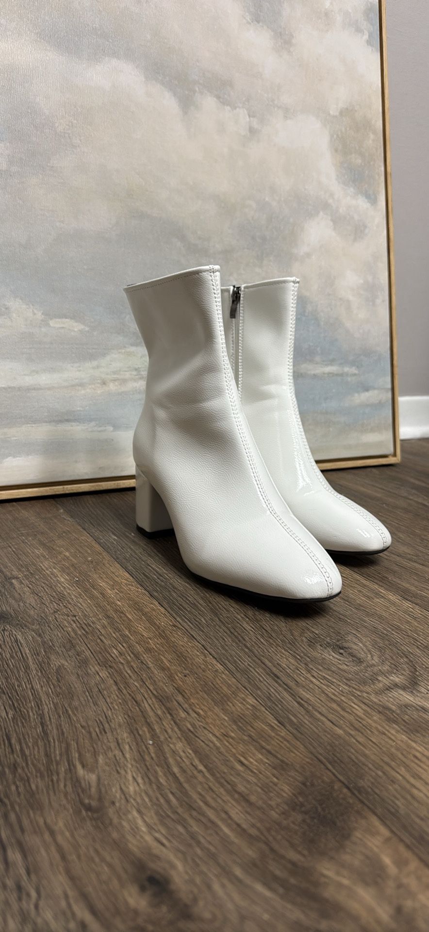 White booties