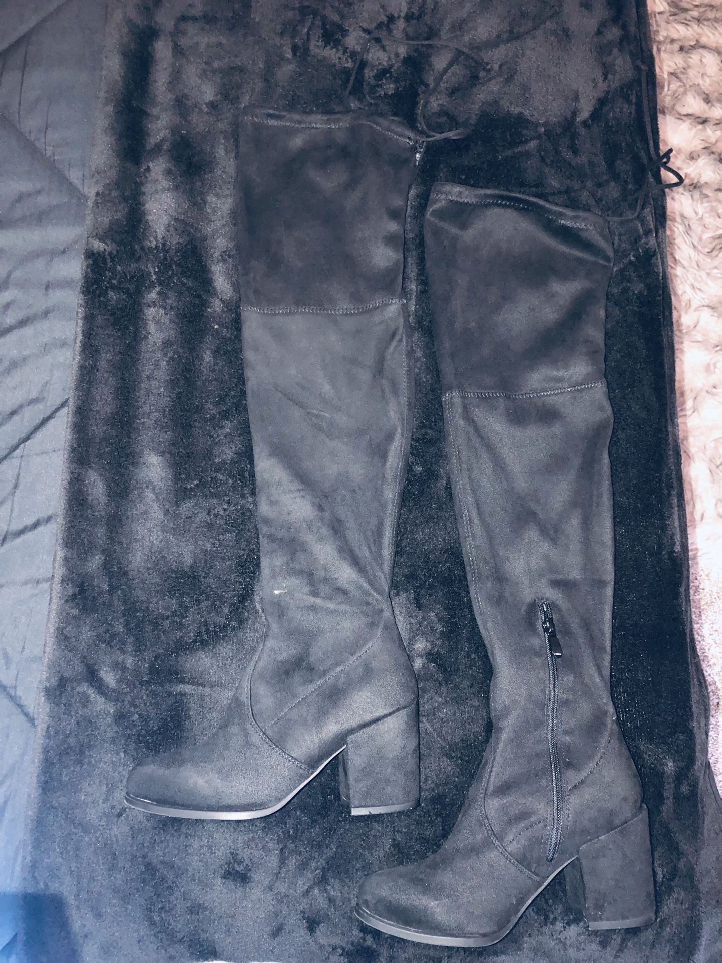 Thigh High Heeled Boots Size 5 Women
