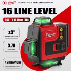 bran new Milwaukee 16 Lines Laser Level 360 Self Leveling Green