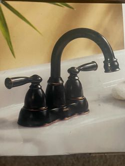 Moen Two-Handle Bathroom Faucet Oil Rubbed Bronze