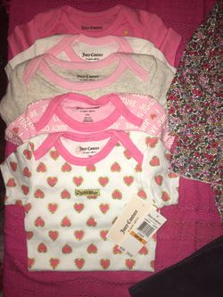 18mo girls Juicy onesies 5pack brand new with tags