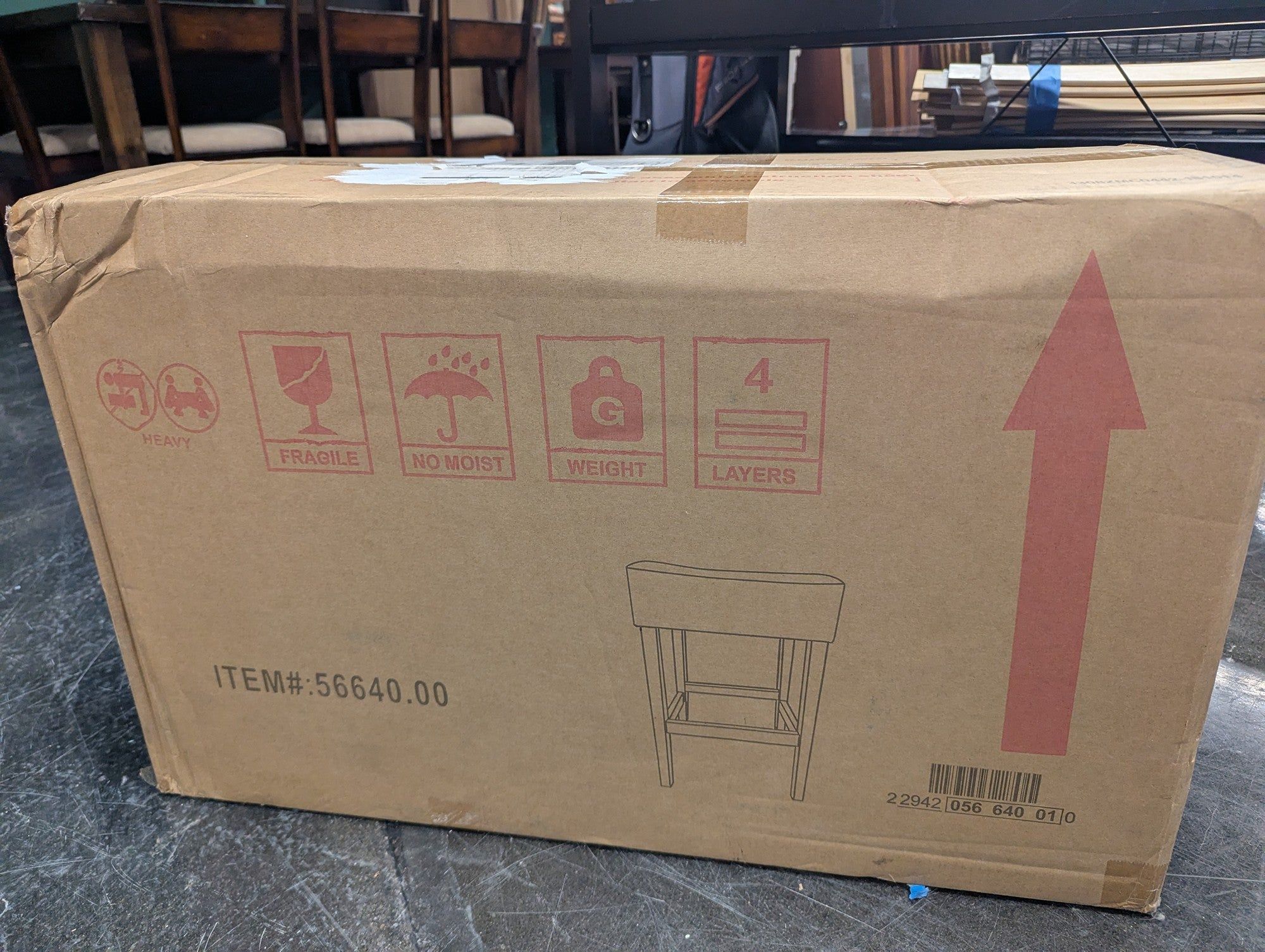 New Wooden Stool in Box