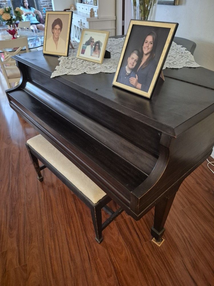 Antique Family Room Furniture And Piano