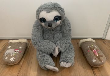 Sloth Set, Plushy & Slippers