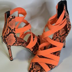 Jessica Simpson Neon Coral Heels