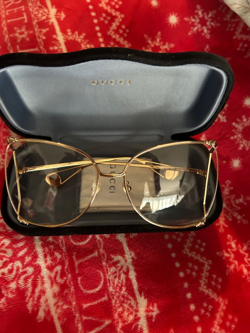 Gucci Womens Sunglasses (Gold)