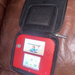 Nintendo 2DS Red Mario Kart Edition (console & Case) 