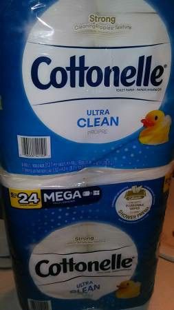 Cottonelle Ultra Toilet Paper! 6 mega = 24 reg. rollsÂ
