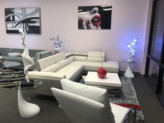 $39 Application for Financing Available. New Sectional white and Gray