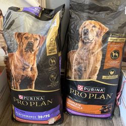 (3) Bags Of Purina Proplan 1 DAY SALE 116lbs Total