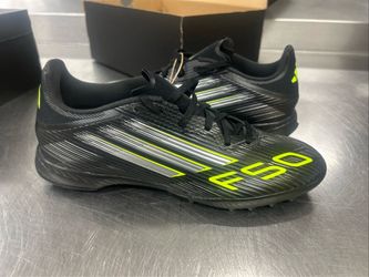 Adidas F50 League TF Soccer shoes  JH7725 Black Lucid Lemon  size 7 men’s