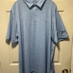 Vineyard Vines Short Sleeve Performance Polo Shirt 2XL Blue Golf