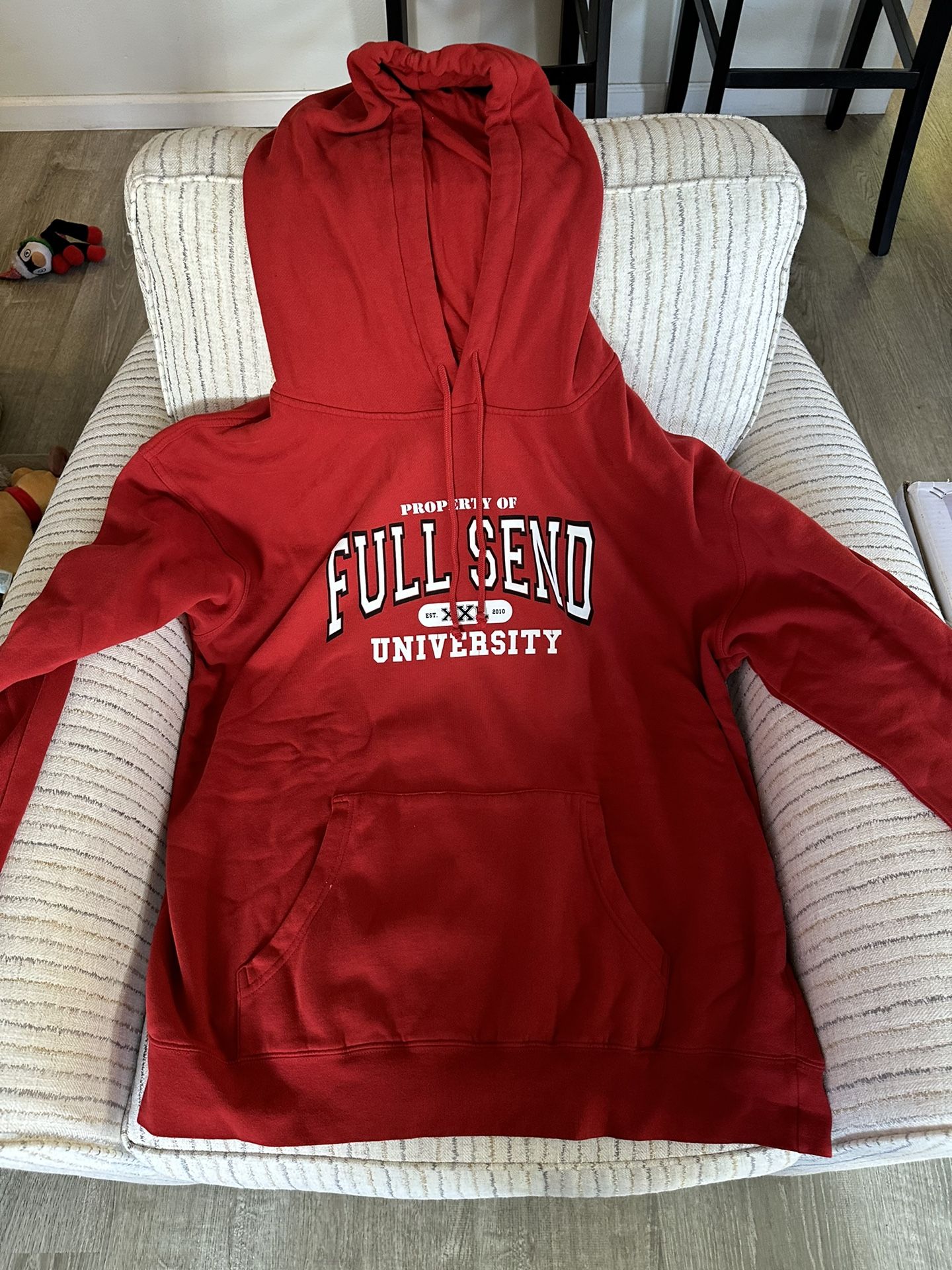Full Send Sweat Shirt Uni Nelk Boys Full Send University Red