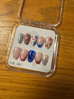 Handmade Press-On Nail Art Freestyle Set
