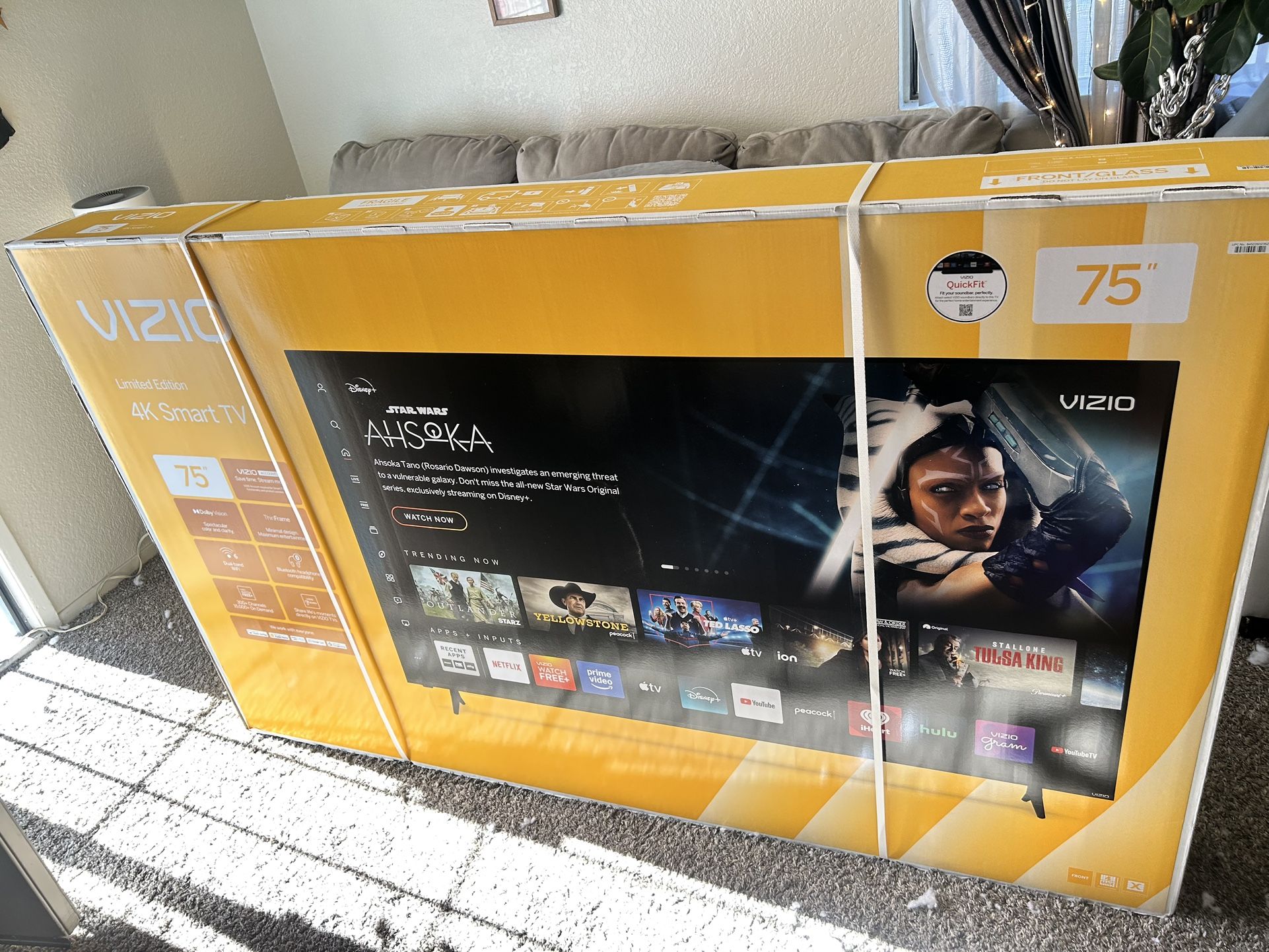 75” 4k Smart tv Vizio 