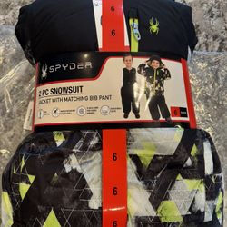 Boy's Snow Bib And Jacket Set Size 6