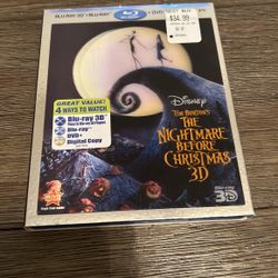 Nightmare Before Christmas 3D Blu-Ray/DVD/Digital