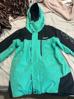 Oakley Ski Snow Jacket Teal Black