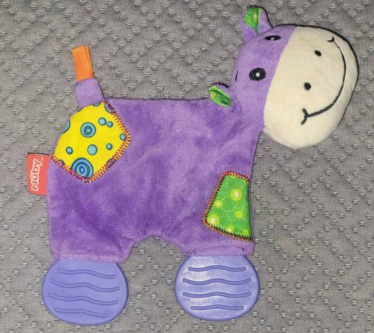 Nuby Purple Giraffe Baby Teething Toy


