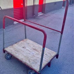 Heavy-Duty Flatbed Cart with Encore Wheels – Used