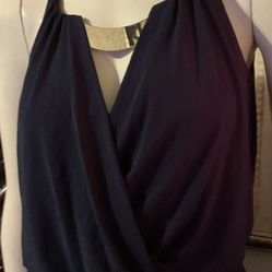 Vince Camuto Deep Blue Maxi Dress 