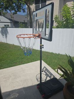 Basketball hoop with stand