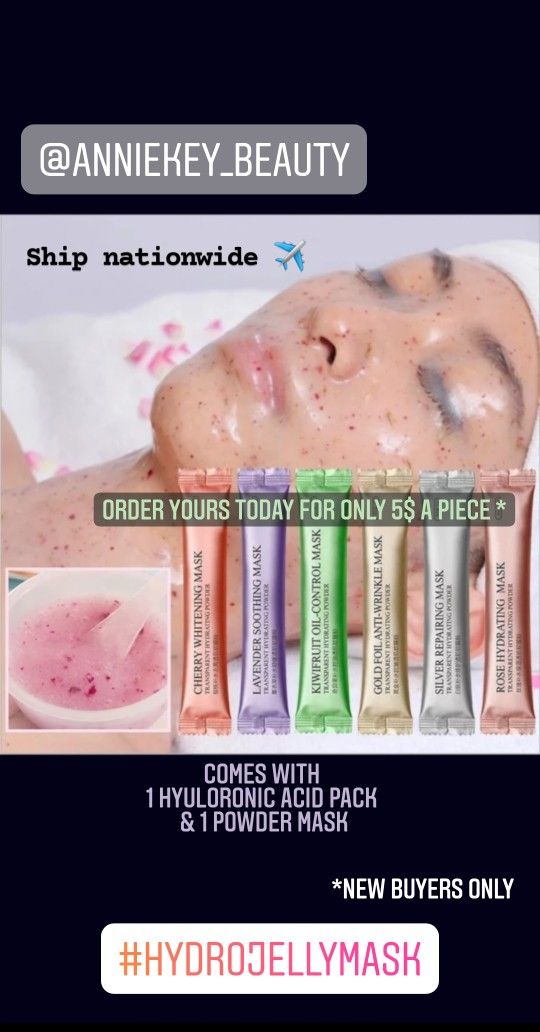 Hydrojelly Face Powder Masks