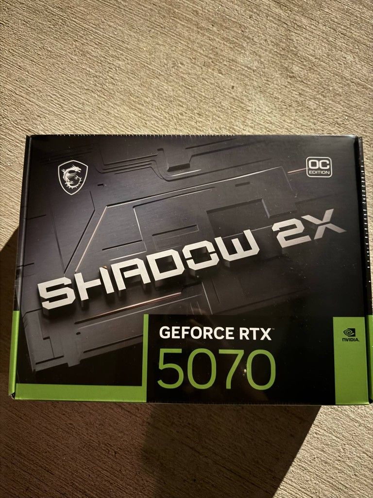 RTX 5070 MSI Nvidia Geforce PC Gaming Graphics Card 12gb new sealed in box. PRICE IS FIRM