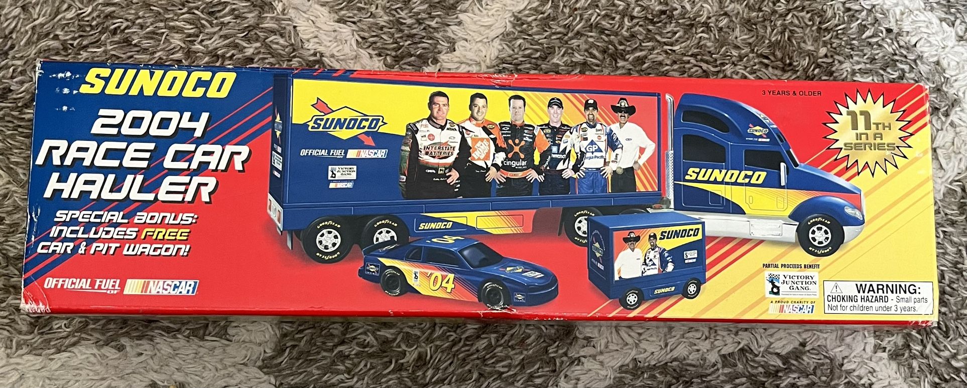 SUNOCO 2004 RACE CAR HAULER NASCAR NEW IN BOX