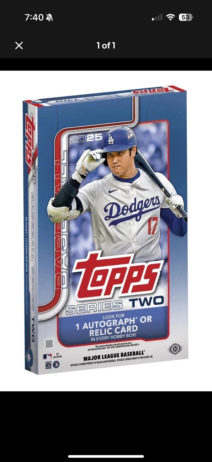 Topps 2025 Series 2 Hobby Box Sealed