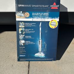 Bissell Spin wave Smartsteam Scrubbing Sanitizing Stream Mop New