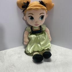 Disney Princess Frozen Young Anna Toddler Plush Doll Stuffed 13" Soft Toy
