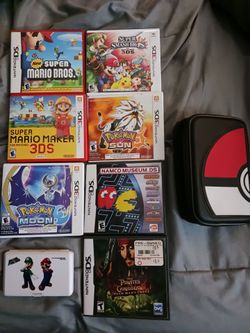 3ds case and games