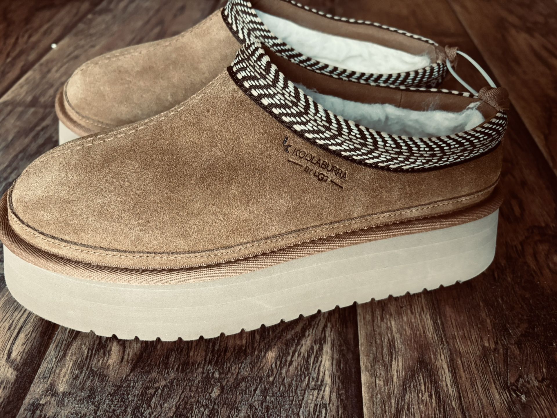 NEW! Koolaburra by Ugg Burree Platform Slippers