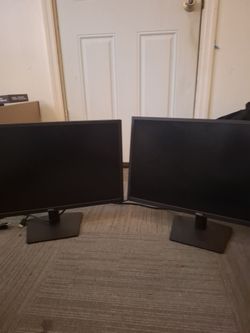 (2) 24 inch Dell Monitors