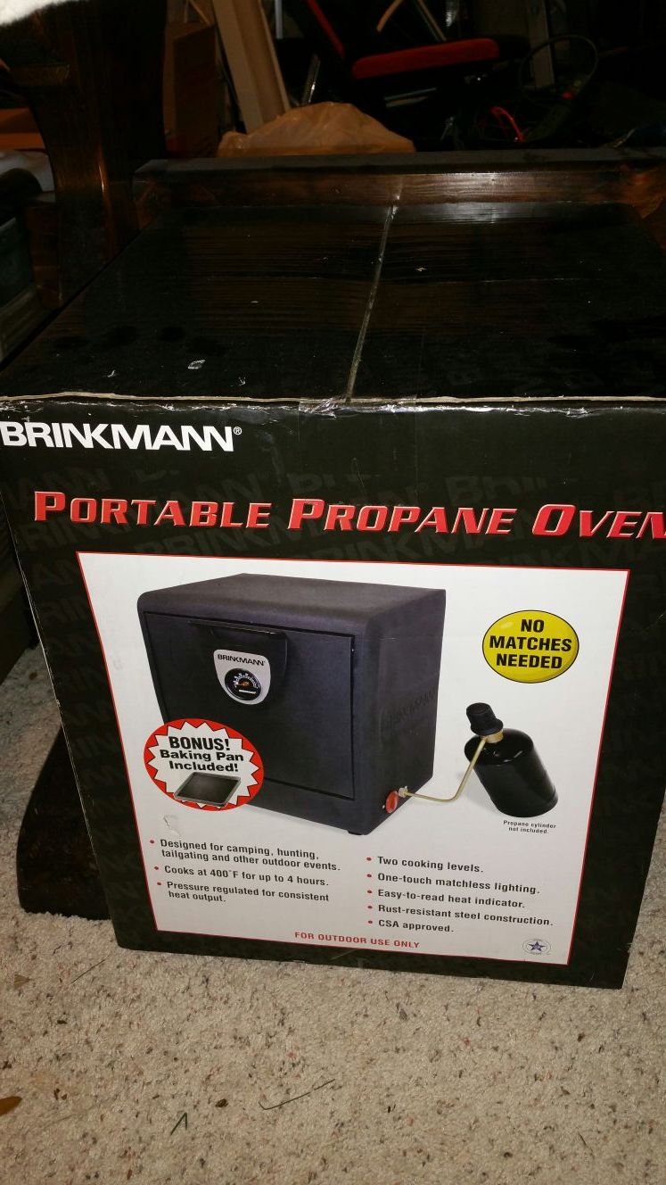 Brinkmann portable propane camping oven