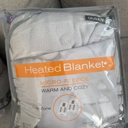 Brookstone Heated Micro-Fleece blanket