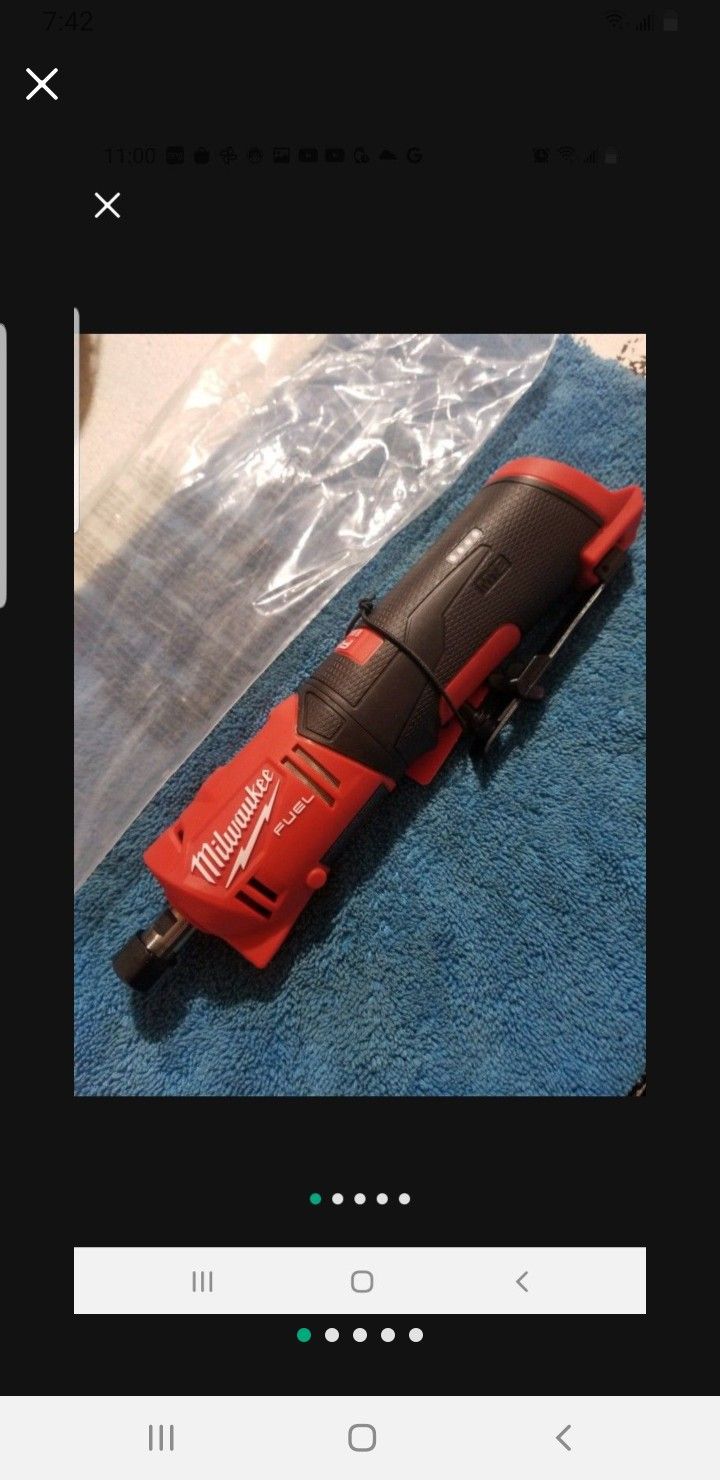 Milwaukee m12 straight die grinder (tool only)