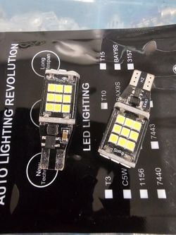Bright T15 white Led light. Can Be Used For reverse light or 3rdbrake lights.