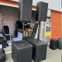 QSC  KS118 18 Subwoofers And QSC K12.2 Loudspeakers