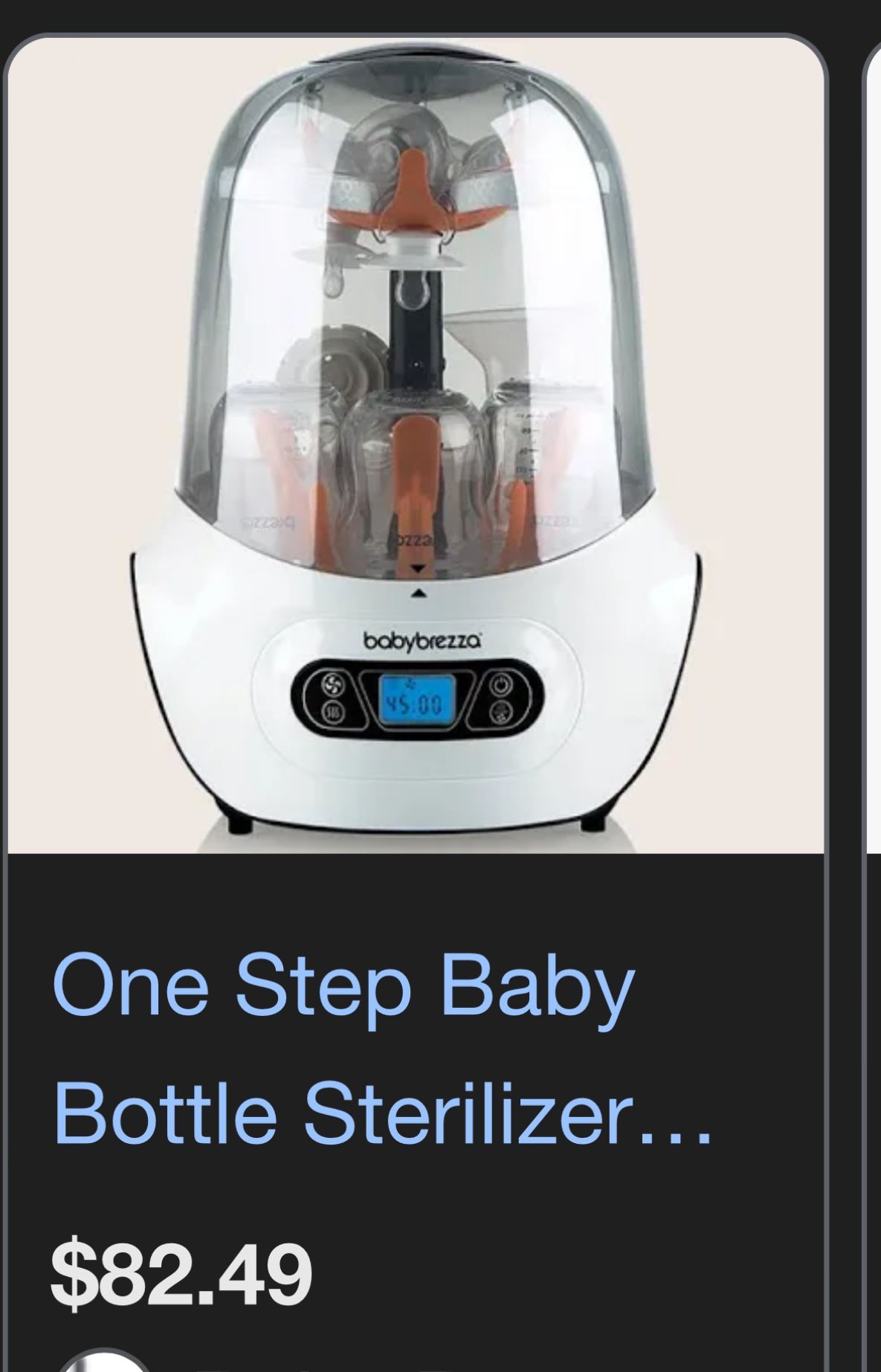 Baby Brezza Bottle Sterilizer