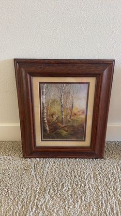 Wood wall picture
