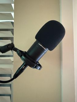 Audio-Technica Condenser AT2020 Microphone with Foam Windscreen