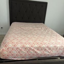 Queen Bed Frame W Mattress 