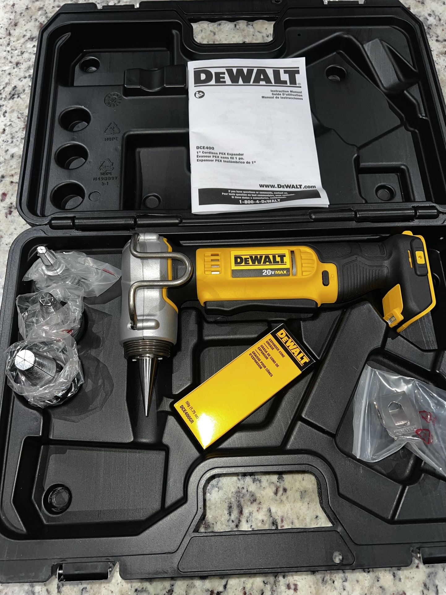 TOOL ONLY NEW DEWALT 20volt 1”inch PEX EXPANSION TOOL. NEVER USED. cash only