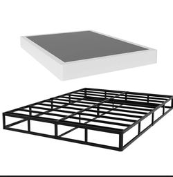 Queen Size Metal Box Spring with Fabric Cover
