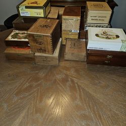 Assortment Of Boxes, 17 Wood,4 Cardboard ,price Is For All
