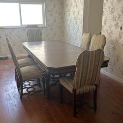 Antique Dining Table Set Early 1900’s